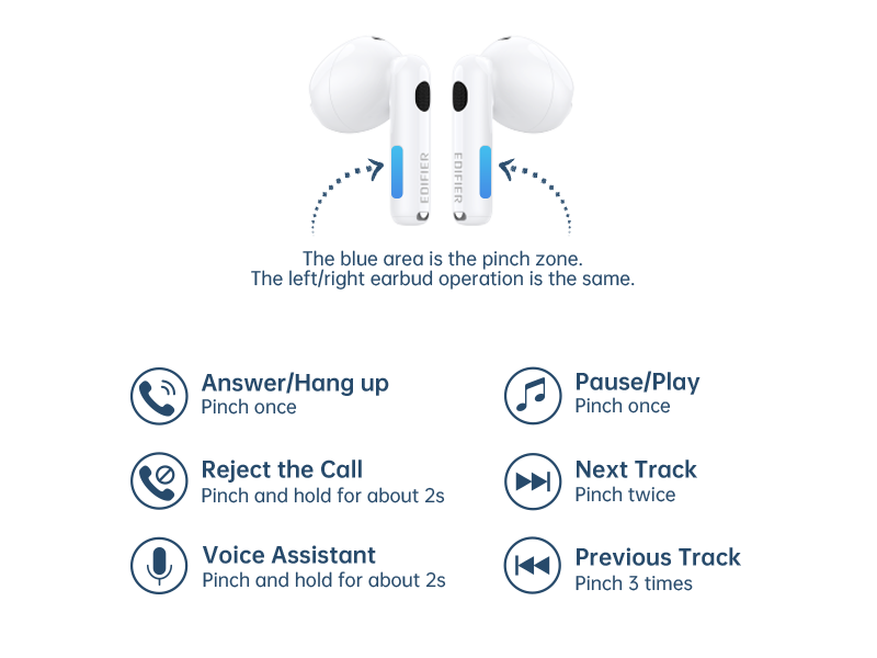 هدفون بلوتوثی ادیفایر مدل W220T با گارانتی - سفید - Image 4